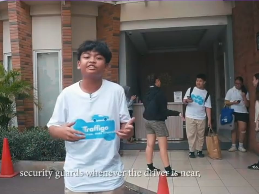 Traffigo pilot team at Mentari Intercultural School Jakarta